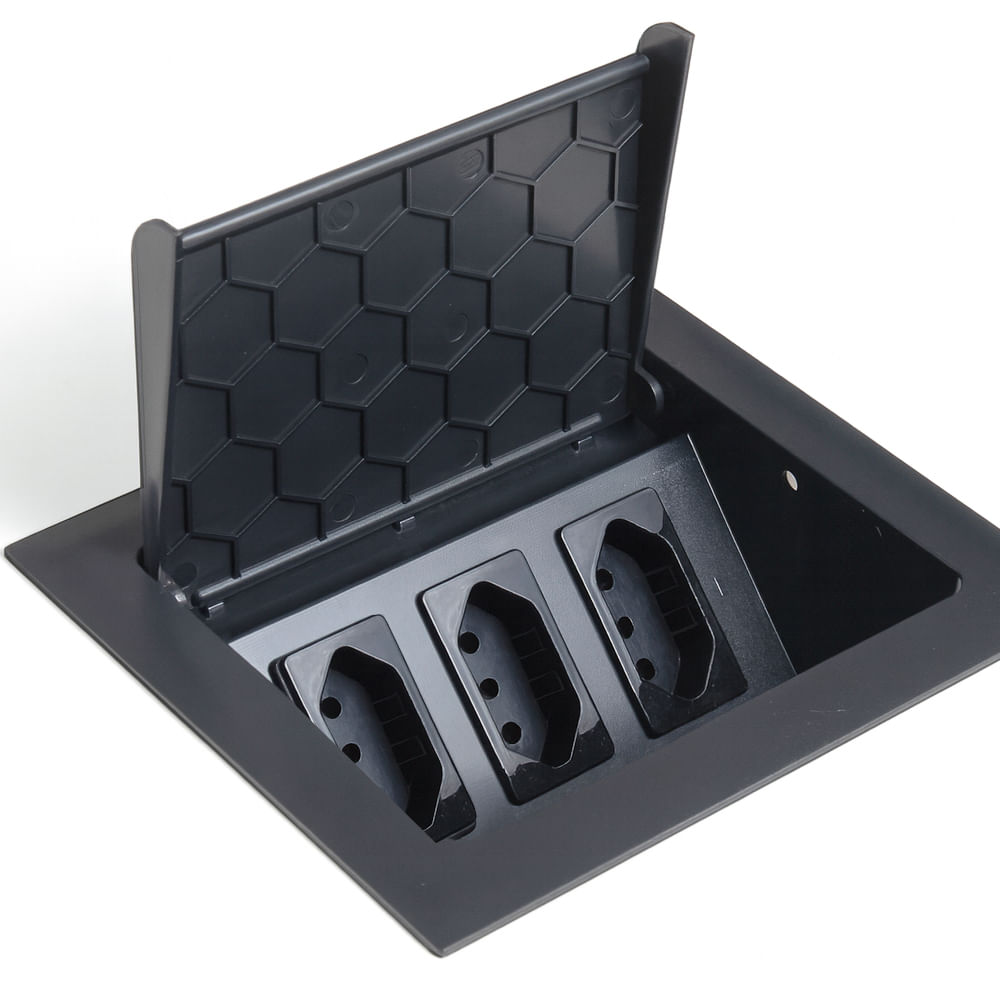 Caixa Pop 3 Blocos com 3 Tomadas 20A Grafite Qtmov 82666_0